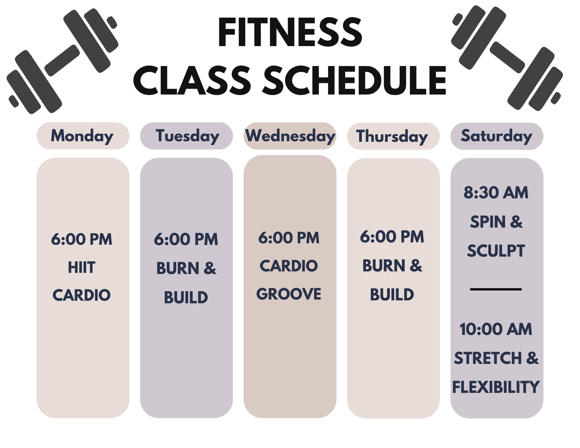 Fitness Class Schedule (1)